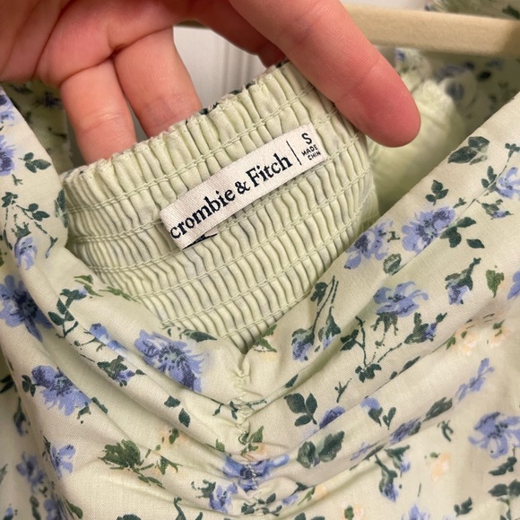 Abercrombie & Fitch Green Floral Midi Dress - Picture 6 of 13